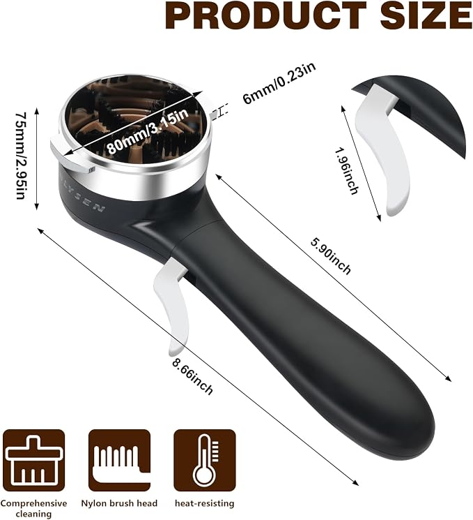 Espresso Coffee Machine Cleaning Brush, 360° Cleaning Push-Up Coffee Maker Brush - Image 3