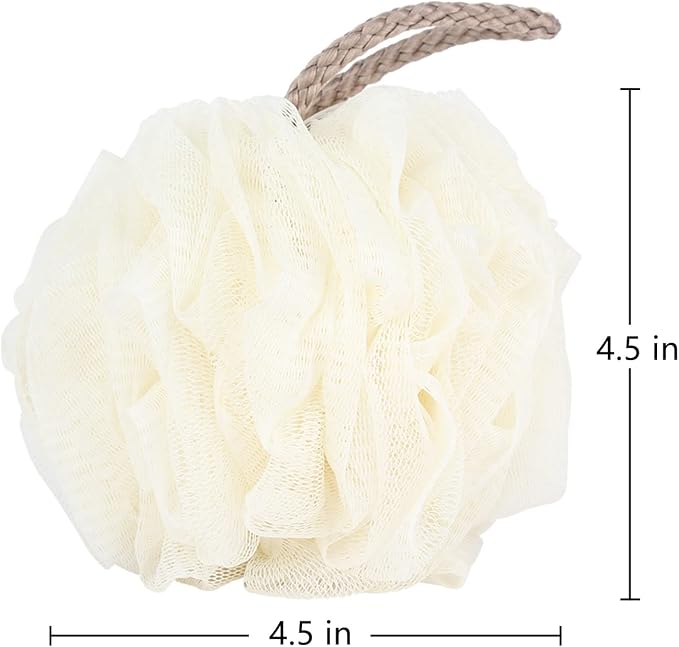 Fu Store Loofah Sponge 60g Shower Loofahs 4 Colors Bath Sponges Mesh Balls - Image 5