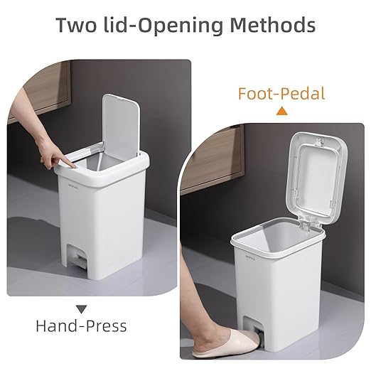 MOPALL Slim Bathroom Trash Can - Image 2