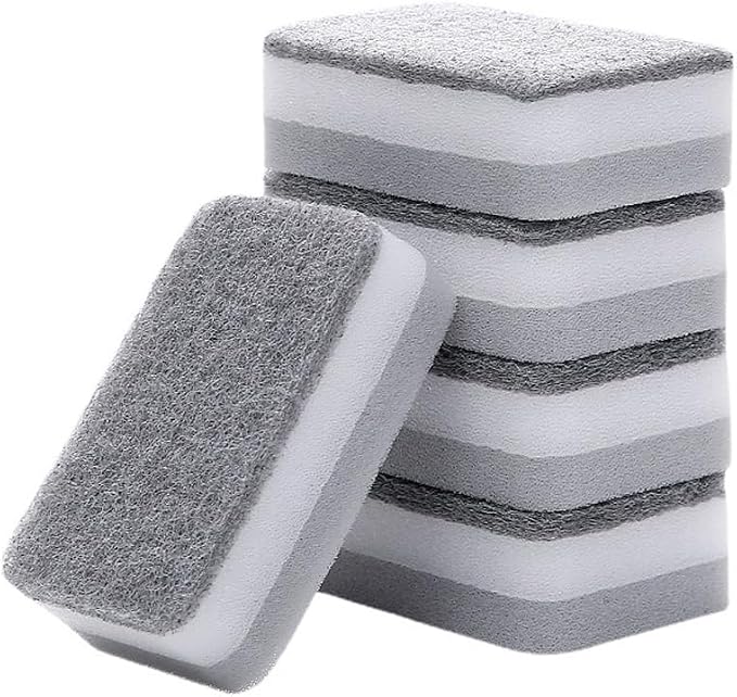 lasenersm 10 Pieces Dishwashing Sponge Kitchen Dishwashing Sponge Non Scratch by lasenersm