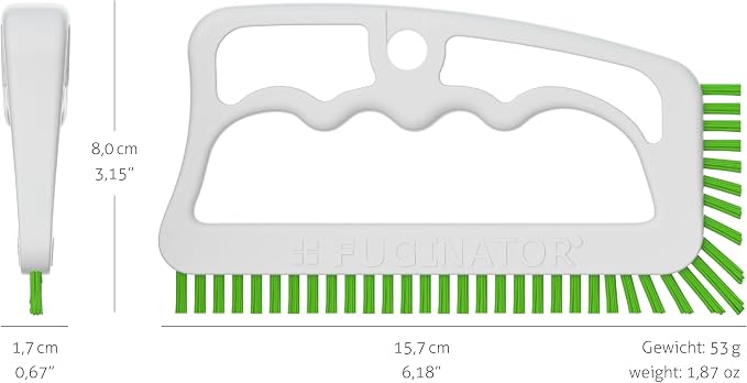 Fuginator Scrub Brush for Tile and Grout: Stiff Nylon Bristle Scrubbing Brush - Image 4