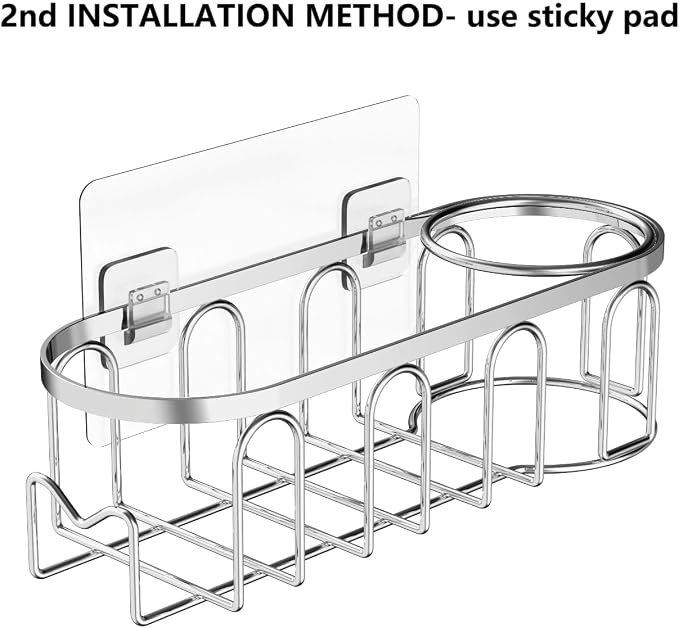 Sink Caddy Sponge Holder for Kitchen Sink 2 Suspension Options, SUS304 - Image 3