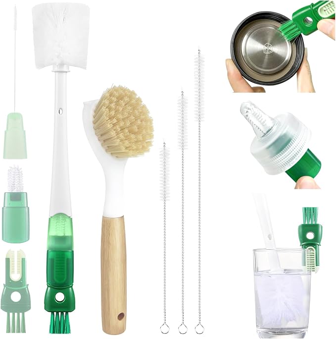 XYFuuee 5 Pack Dish Bottle Brush Set by Transformyouroutdoorspace