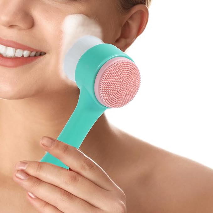 Face Brush 2 in 1, Facial Cleansing Exfoliating Brush - Image 8
