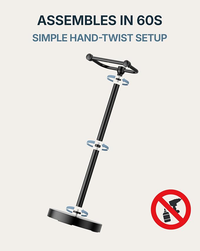 Toilet Paper Holder Stand, Modern Bathroom Free Standing Toilet Paper Roll - Image 8