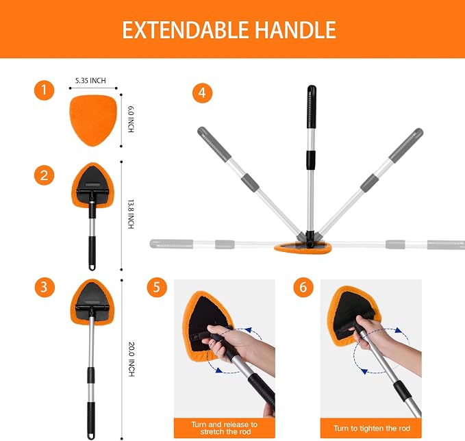 10pcs Windshield Cleaner Tool, Car Window Cleaning Wash Kit - Image 5
