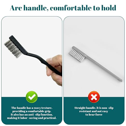 12 Pcs Mini Stainless Steel Wire Brush Set, Wire Scratch Brush - Image 3
