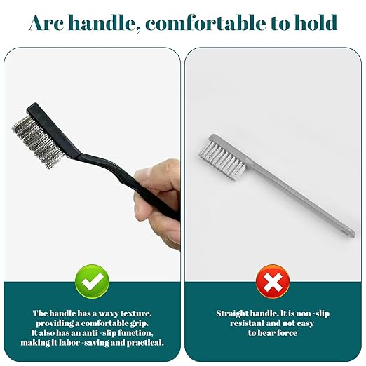 15PCS Mini Wire Brush Stainless Steel Brush Set，Masonry Brush Wire Bristle - Image 3