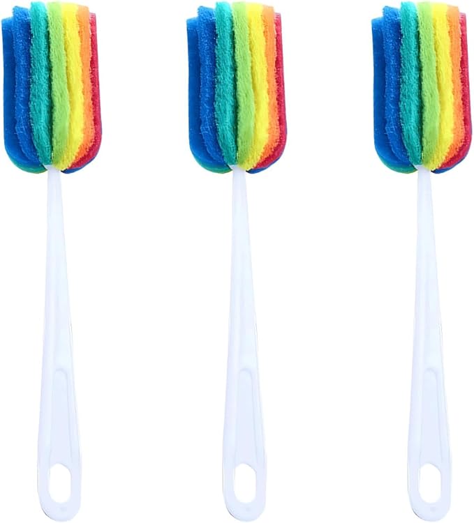 3PCS Cleaning Bottle Sponge Brush by Unknown