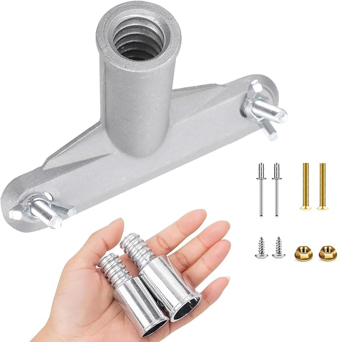 Broom Handle Bracket, 5mm Thickness Deck Brush Accessories, Aluminum One-Piece by LeapMars