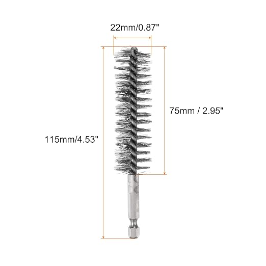HARFINGTON 5Pcs Bore Brush Stainless Steel 22mm Dia Cleaning Twisted Wire Brush - Image 2