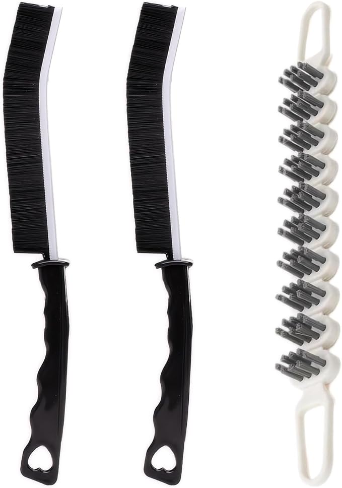 Crevice Cleaning Brush Hard Bristle Grout Brush Scrub Brush Toilet Brush by POPGIO