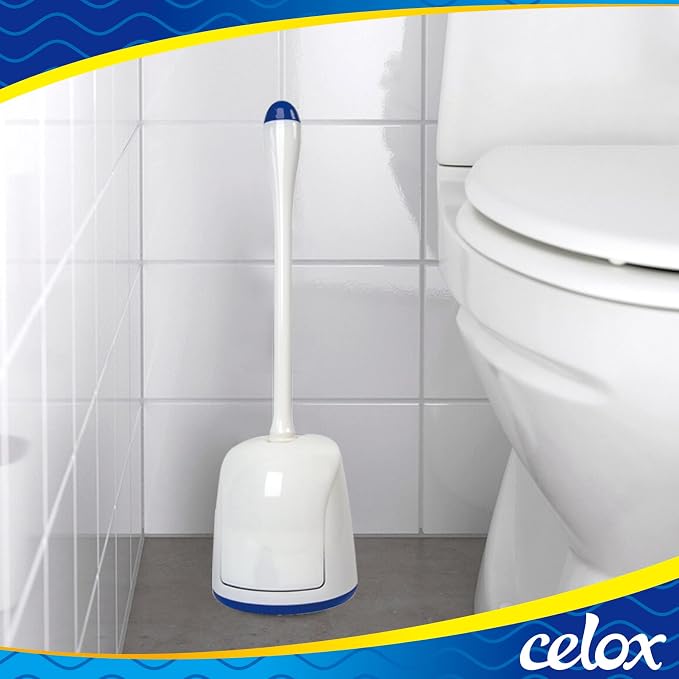 CELOX Toilet Bowl Brush and Holder, Compact Toilet Brush - Image 6