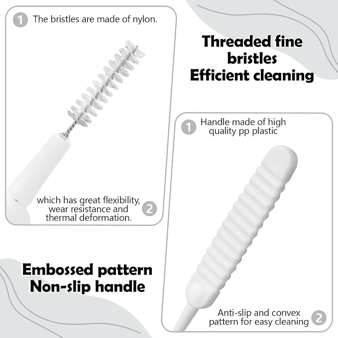 100 Pieces Mini Shower Head Cleaning Brush Multifunctional Gap Hole - Image 3