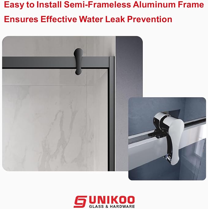 46"-48" W X 76" H Double Sliding Shower Door - Image 3