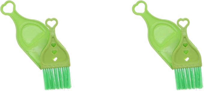 Green Mini Dustpan with Brush by SandTCollection