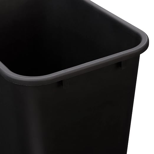 Amazon Basics Trash Can, Rectangular Commercial Office Wastebasket, 10 Gallon - Image 4
