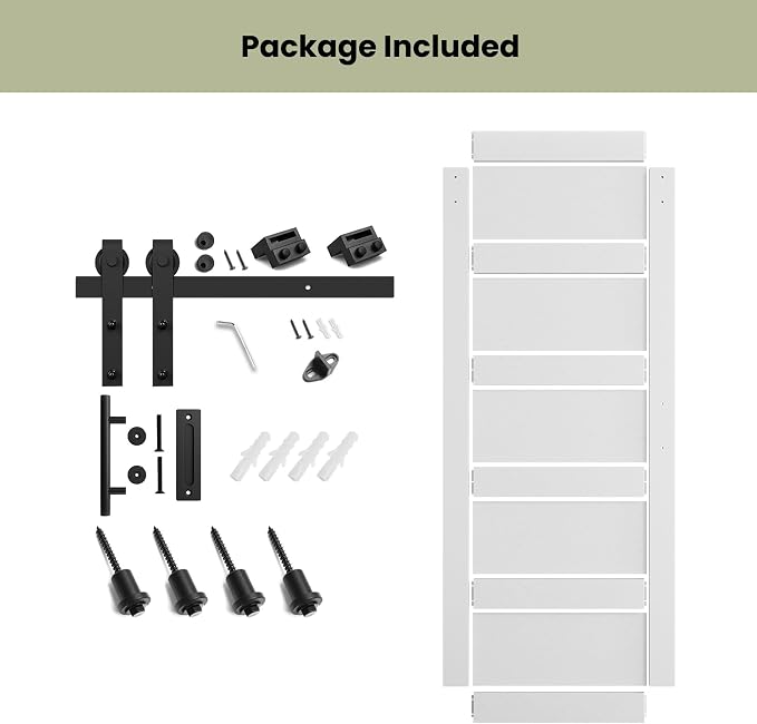SmartStandard 30in x 84in Sliding Barn Door - Image 4