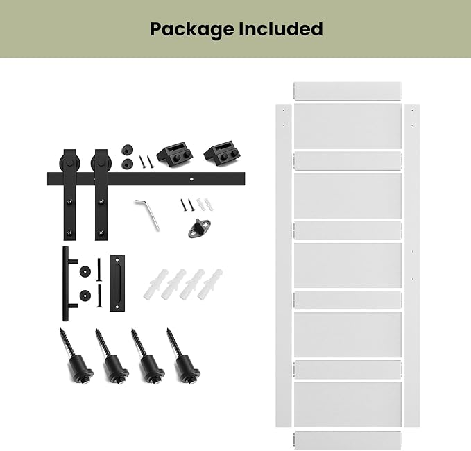 SmartStandard 28in x 84in Sliding Barn Door - Image 4