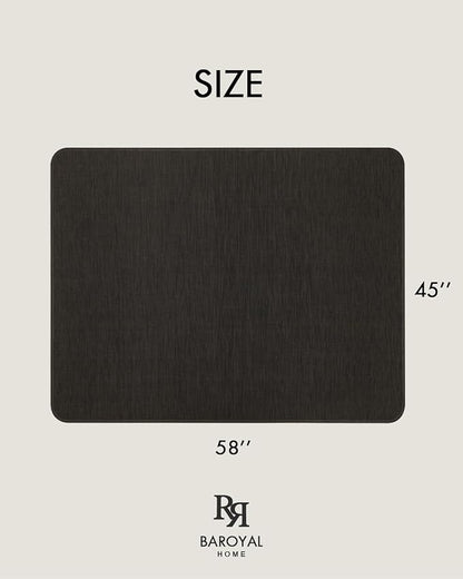 Office Chair Mat for Hardwood Floor Under Desk Computer Rolling Chair Mat for Wood/Tile Floor Non-Slip Heavy Duty Desk Rug PVC Plastic Hard Floor Protector 45"x 58" (Espresso)