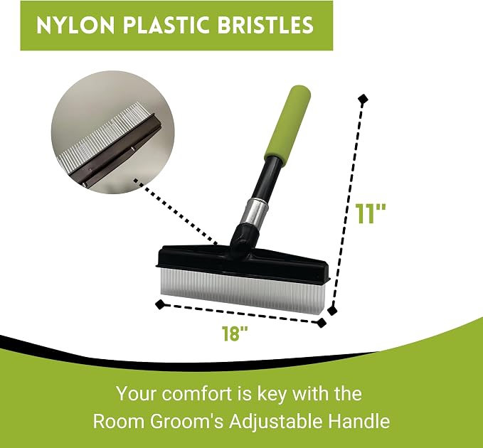 Small Room Groom Carpet Rake, Portable Carpet Brush - Image 3
