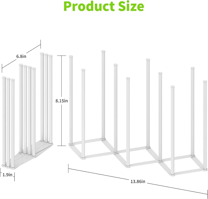 Collapsible Bottle Drying Rack, Foldable Baby Bottle Drying Rack, Portable - Image 2