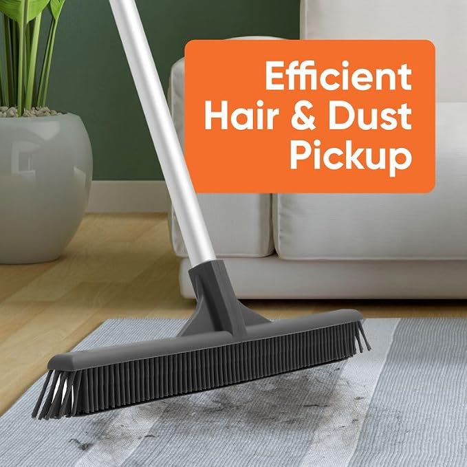 Superio Silicone Broom Head – Carpet Rake & Rubber Broom - Image 3