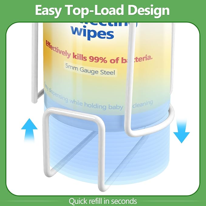 Wall-Mount Wipes Holder, Wipes Dispenser - Image 3
