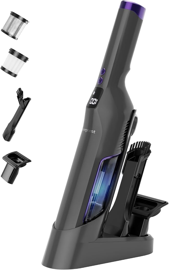 Cordless Handheld Vacuum, 24Kpa Car Vacuum by Sweepcent