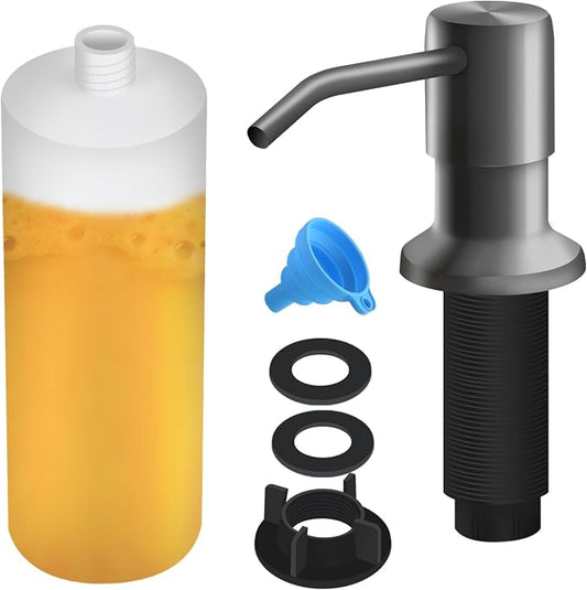 Soap Dispenser for Kitchen Sink, Built in Sink Soap Dispenser Lotion Dispenser by NVMTUUO