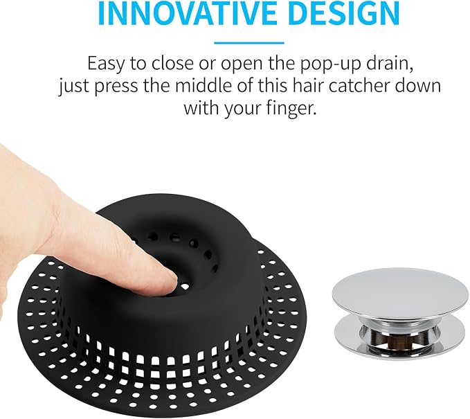 Bathtub Drain Hair Catcher, Shower Hair Drain Catcher Upgraded Protector - Image 2