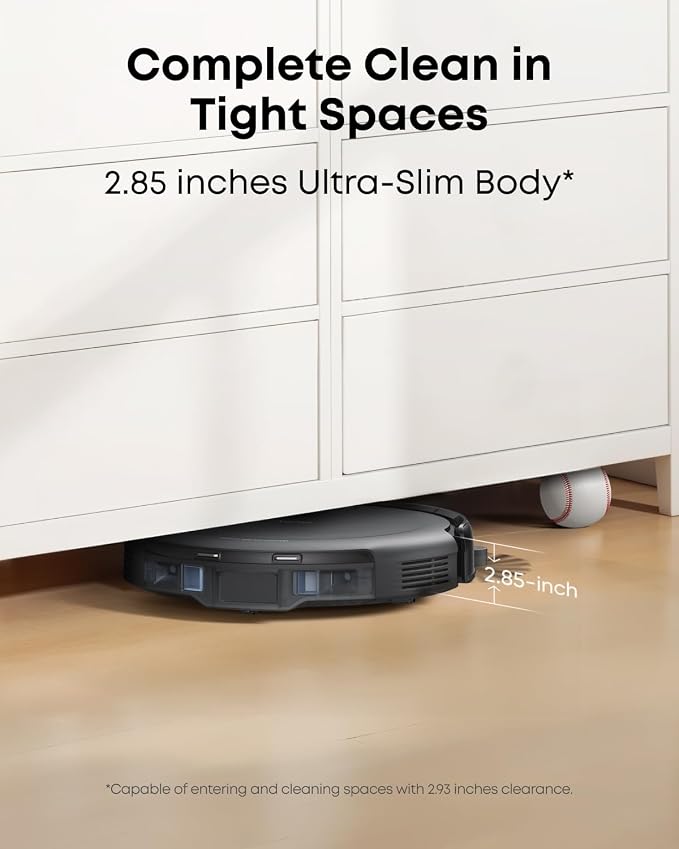 eufy C10 Robot Vacuum Self Emptying, 8 Weeks Hands Free, Advanced Smart Mapping - Image 5