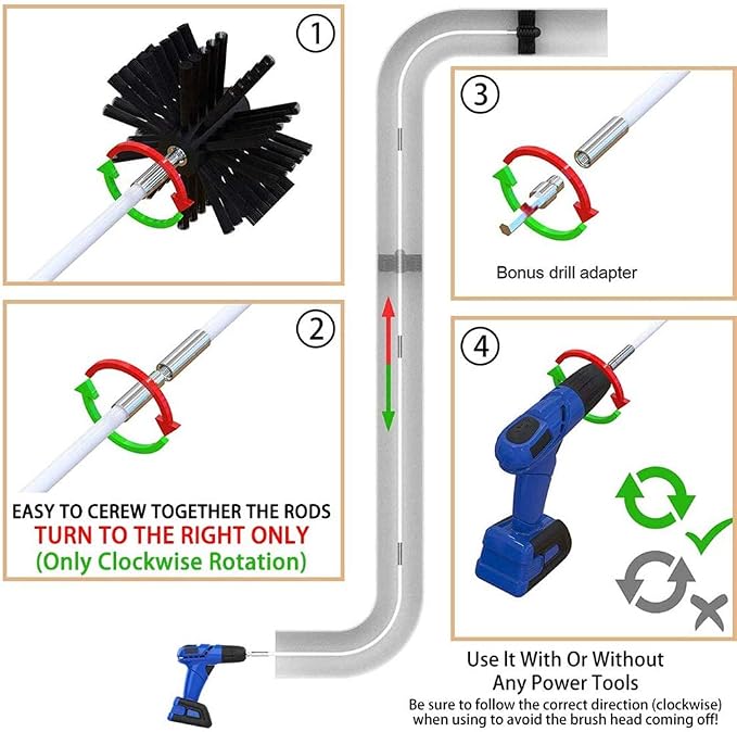20-Feet Dryer Vent Cleaner Kit - Image 2