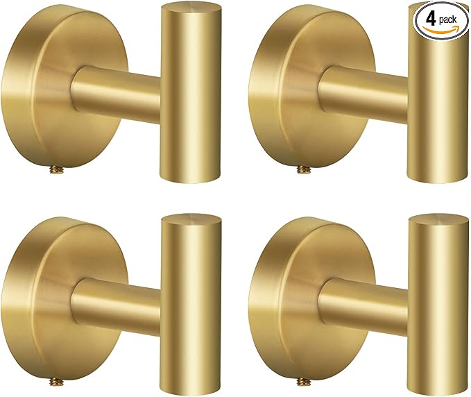 Towel Hooks Bathroom Coat Hooks Robe Hook Stainless Steel Heavy Duty Door by Augegel