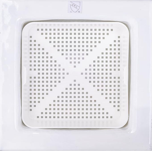 8.5-inch Floor Sink Drain Cover Alternative, Square Drain Basket - Image 2