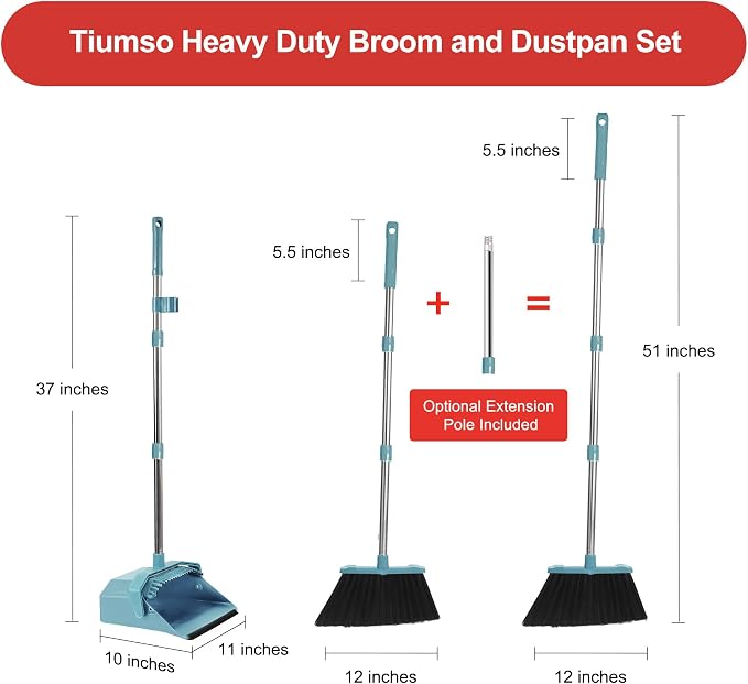 Upgrade Broom and Dustpan Set, Broom - Image 9