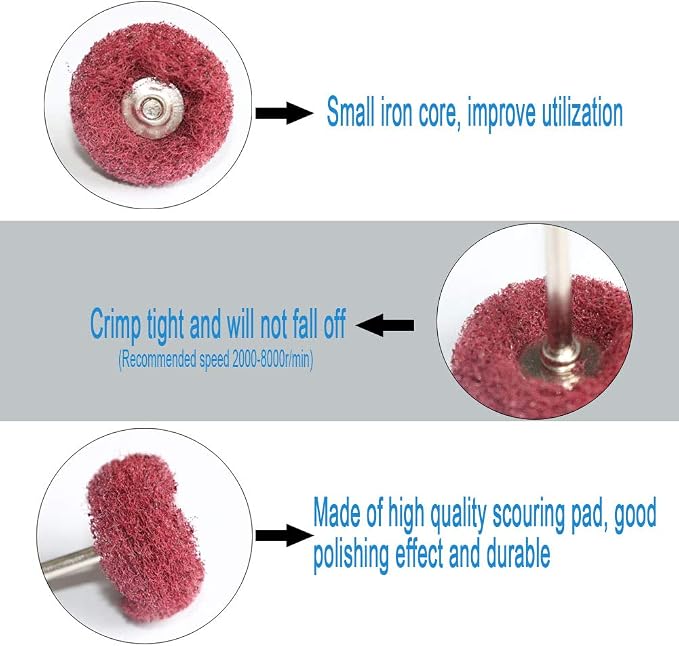 50PCS Abrasive Buffing Polishing Wheel Set - Image 5