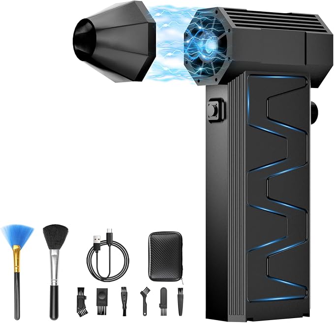 Electric Air Duster – 180000 RPM Compressed Air Blower by ZGWATO