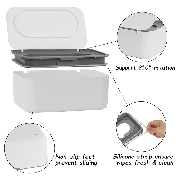 2 Pack Wipes Dispenser, Wipe Holder - Image 3
