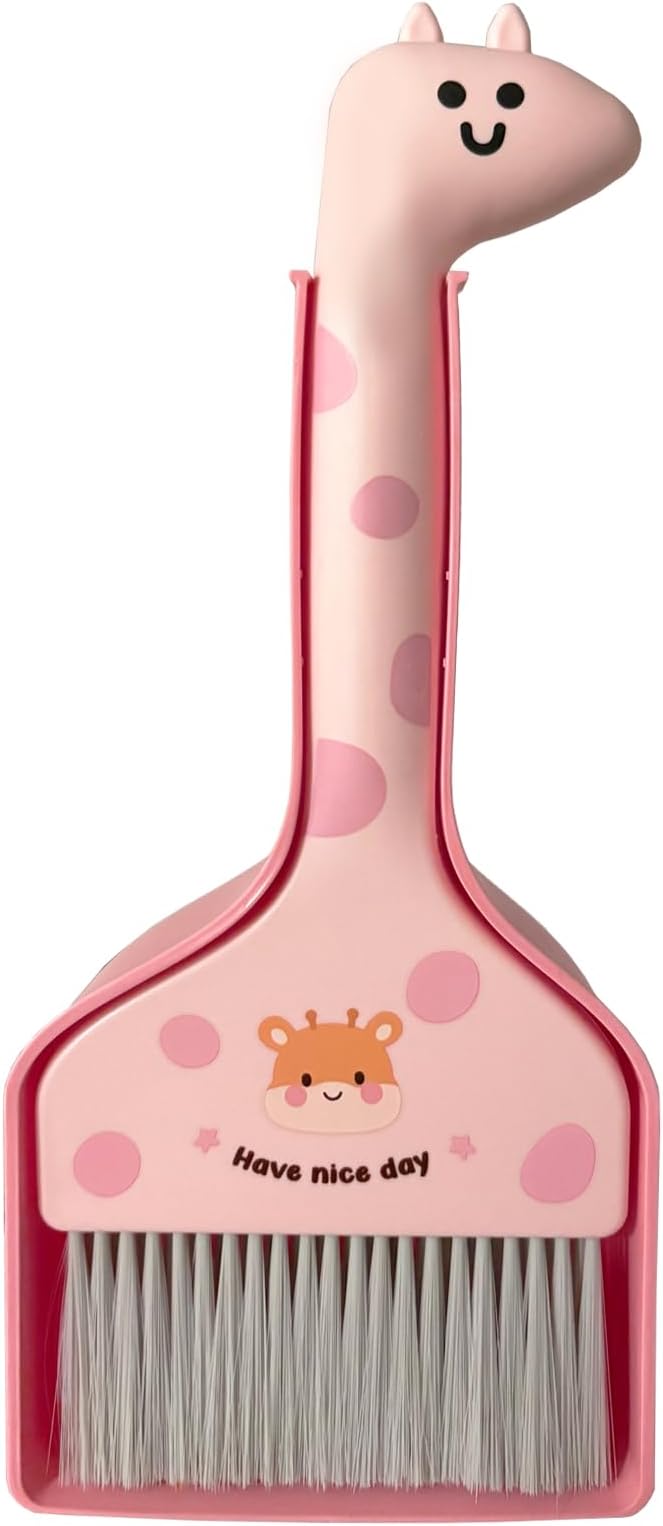 Small Broom with Dustpan Combo Set Cartoon Mini Broom and Dustpan Set Cute by BSMstonehouseholdsupplies