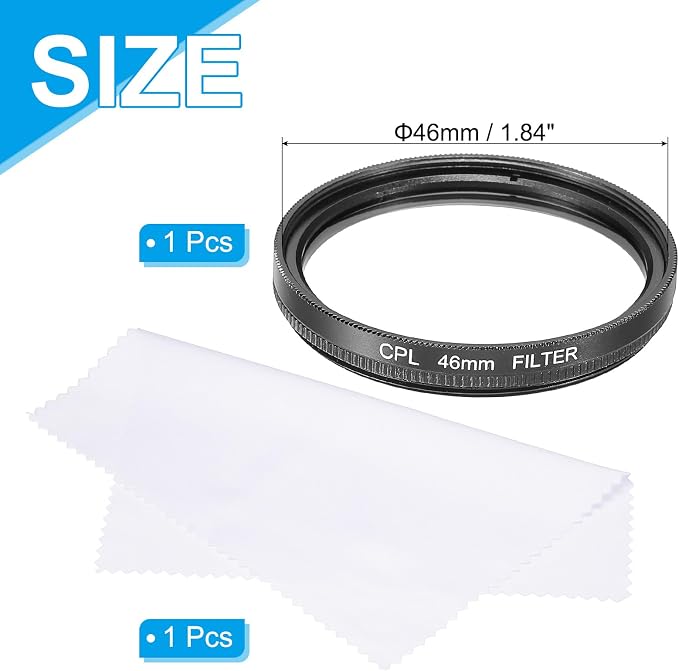MECCANIXITY 46mm Circular Polarizer Filter, Double Sided Multi-Layer Coatings - Image 2
