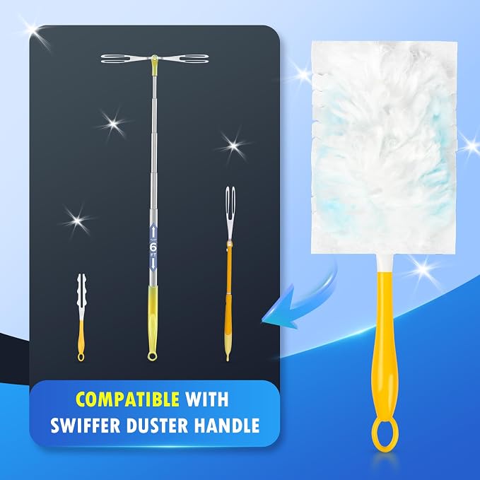 50 Count 180° Multi-Surface Feather Duster Refills Compatible - Image 2