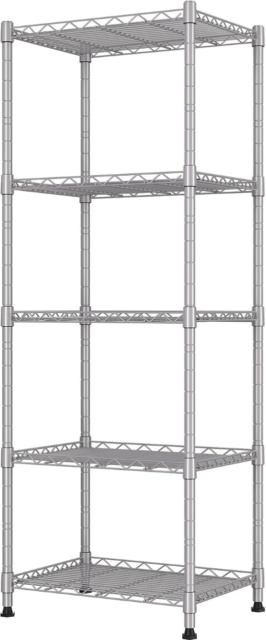 REGILLER 5-Wire Shelving Metal Storage Rack Adjustable Shelves, Standing by REGILLER