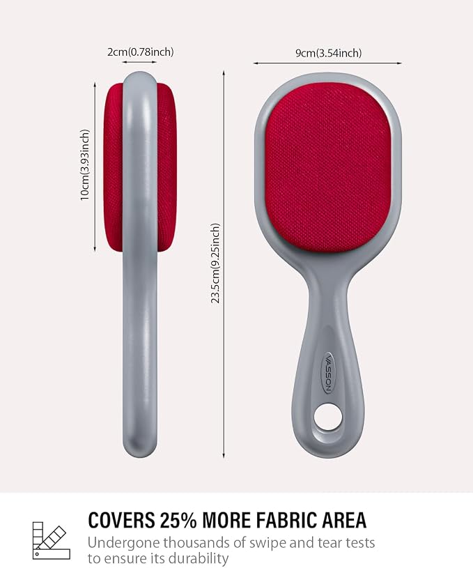 VASSON Double-Sided Lint Brushes, Classic Velvet Brush - Image 6