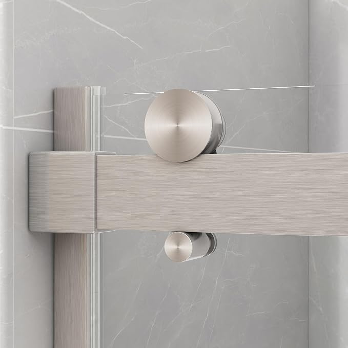 Sunrosa Semi-Frameless Glass Shower Door, Shower Door - Image 2
