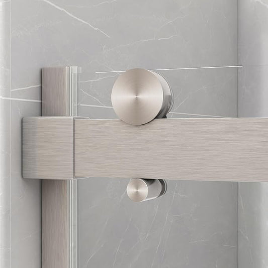 Sunrosa Semi-Frameless Glass Shower Door, Shower Door - Image 2