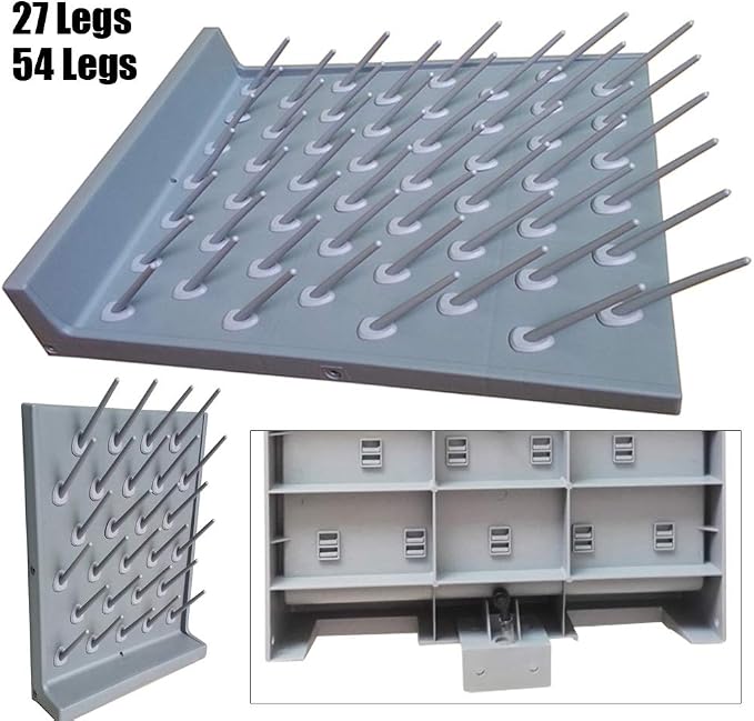 2 Pcs Laboratory Drying Rack, 27 Pegs Lab Supply Pegboard Bench-top/Wall-Mount - Image 4