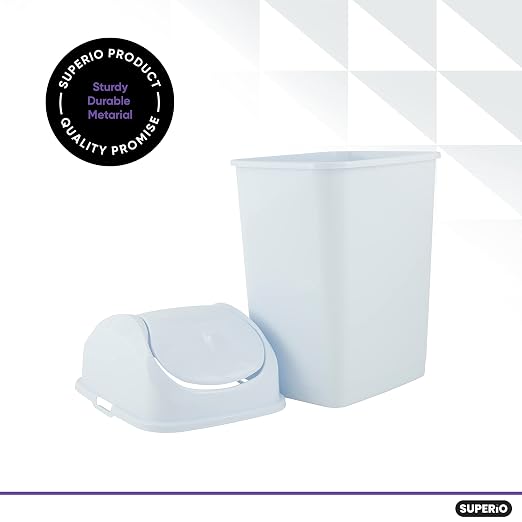 Superio Small Plastic Trash Can - Image 6