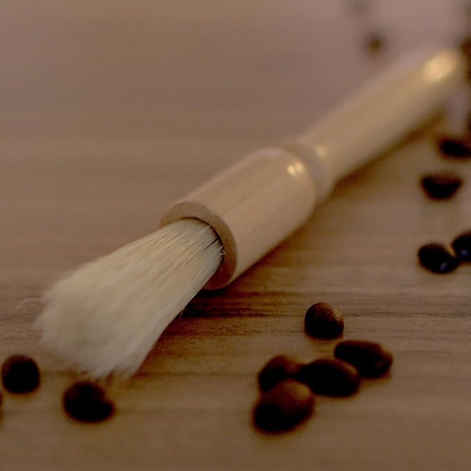 Coffee Grinder Cleaning Brush, Wood Handle & Natural Bristles Wood Dusting - Image 6