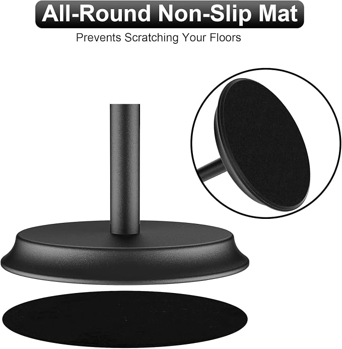 Toilet Paper Holder for Bathroom, Metal Free Standing Toilet Paper Storage - Image 4